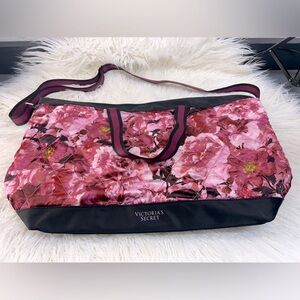 NWOT Victoria Secret weekender pink floral tote bag